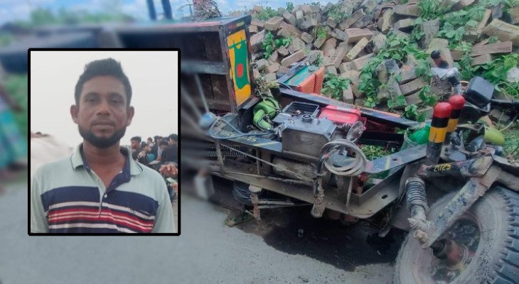 চুয়াডাঙ্গার জীবননগরে সড়ক দুর্ঘটনায় ভ্যান চালকের মৃত্যু